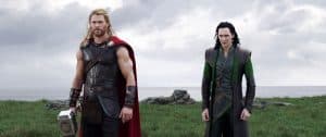 THOR: RAGNAROK, from left: Chris Hemsworth as Thor, Tom Hiddleston as Loki