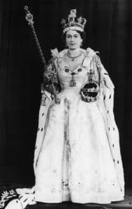 British Royalty. Queen Elizabeth II of England during her coronation