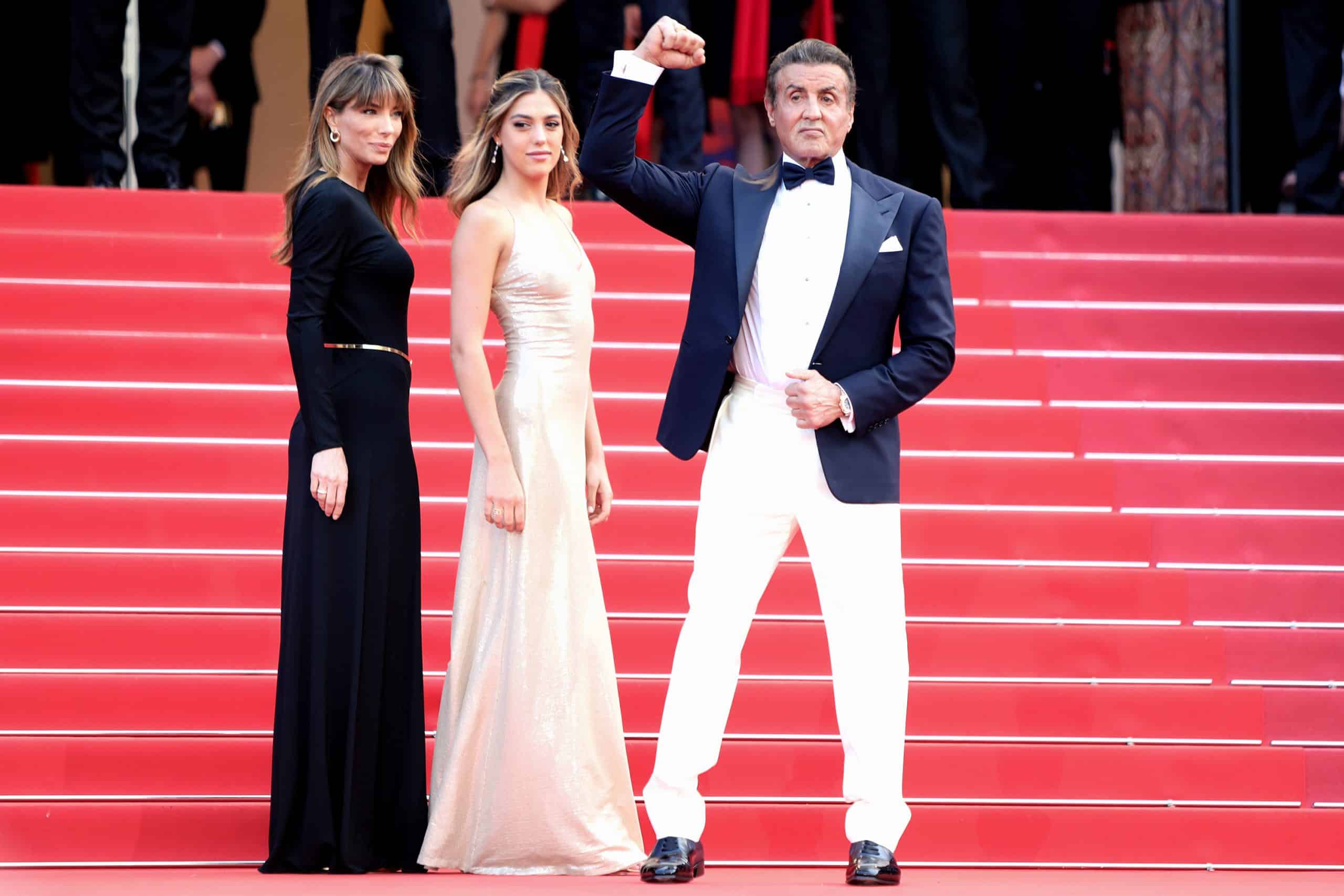 Jennifer Flavin, Sistine Rose Stallone and Sylvester Stallone