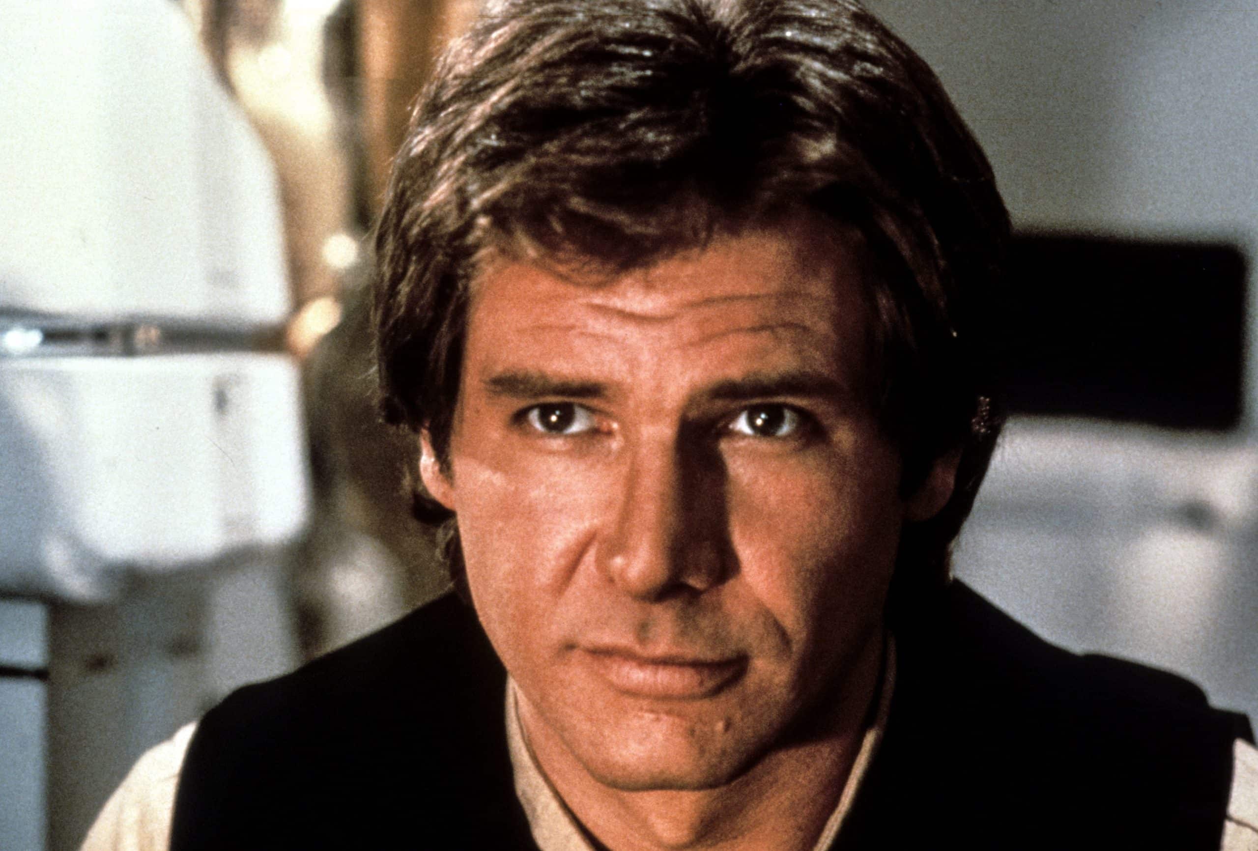 STAR WARS: EPISODE IV-A NEW HOPE, Harrison Ford as Han Solo, 1977