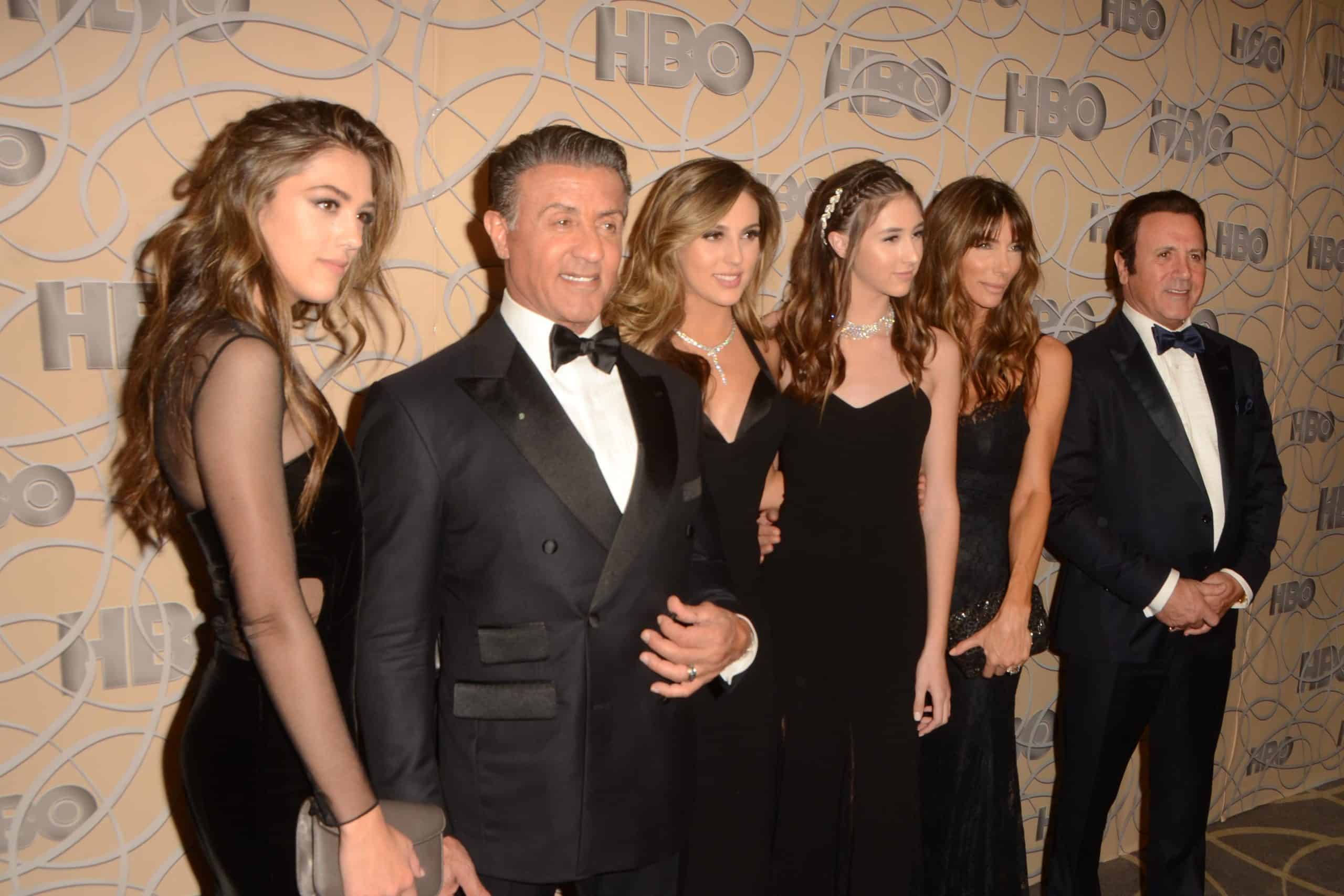 Sylvester Stallone, daughters, Jennifer Flavin, Frank Stallone