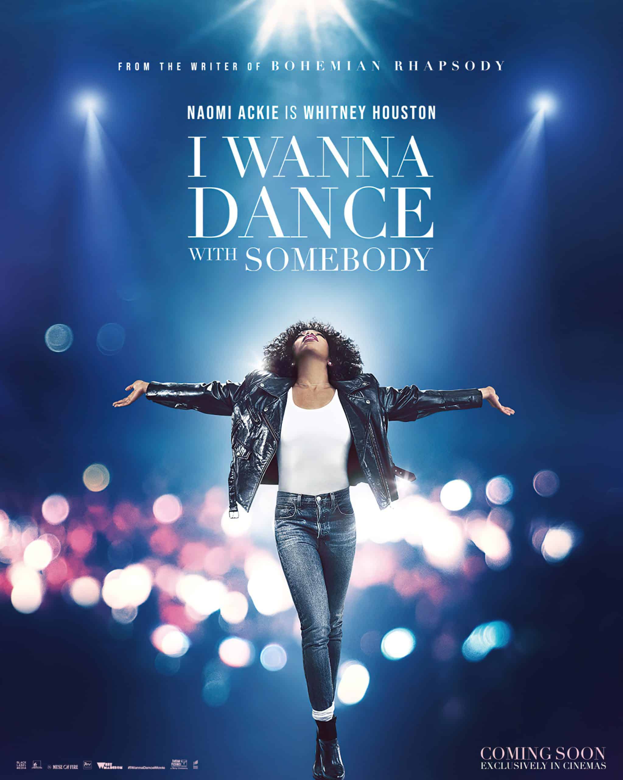 I WANNA DANCE WITH SOMEBODY, advance poster, Naomi Ackie as Whitney Houston, 2022