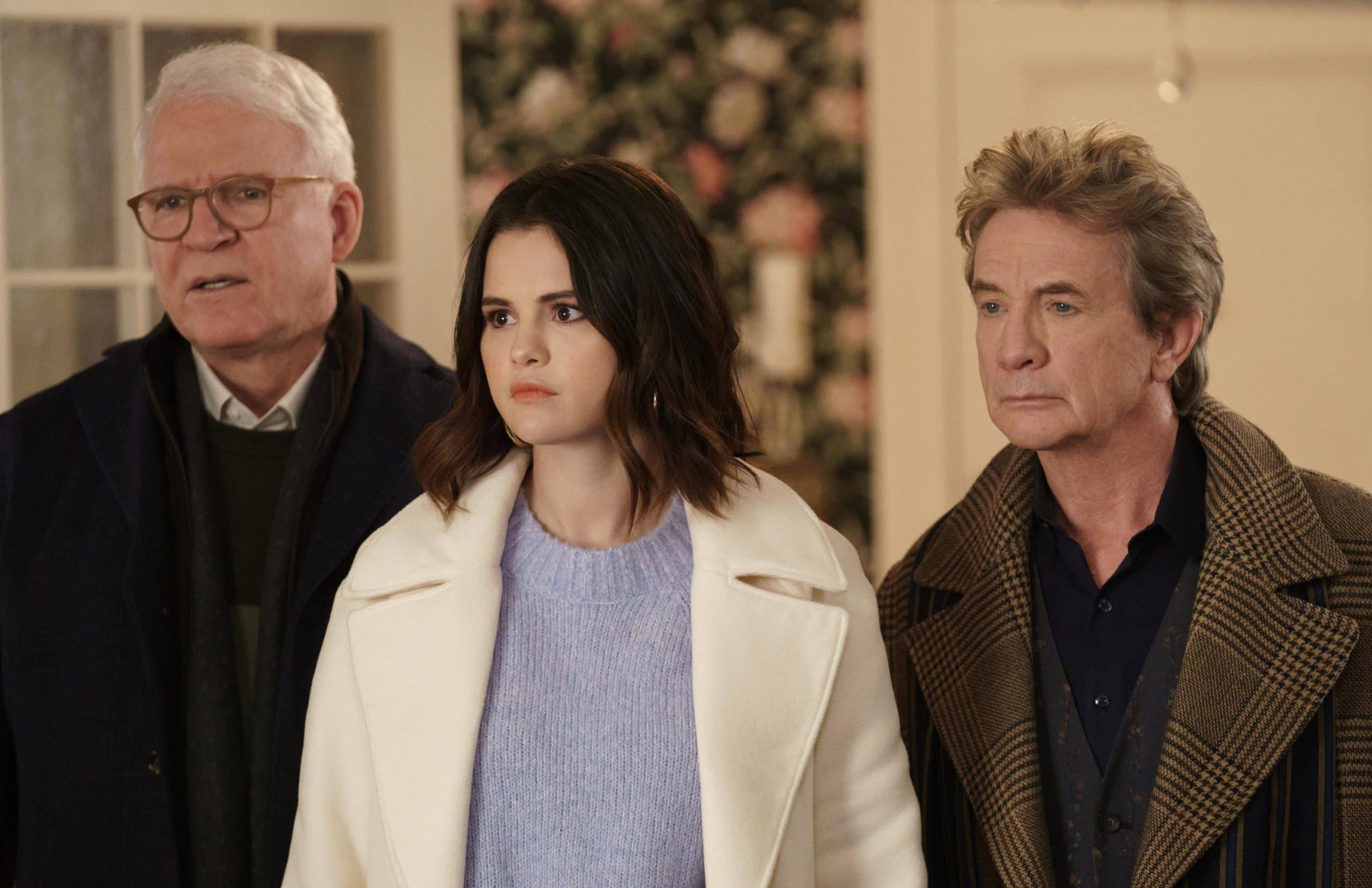 ONLY MURDERS IN THE BUILDING, from left: Selena Gomez, Steve Martin, Martin Short, Performance Review'