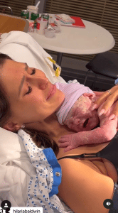 Ilaria Baldwin was born last month