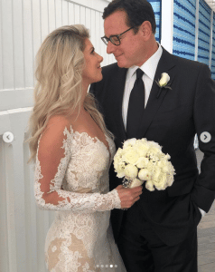 Kelly Rizzo and Bob Saget in their wedding attire