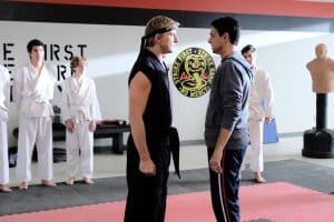 COBRA KAI, from left: William Zabka, Ralph Macchio