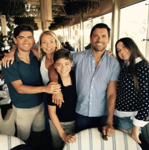 The Ripa-Consuelos family