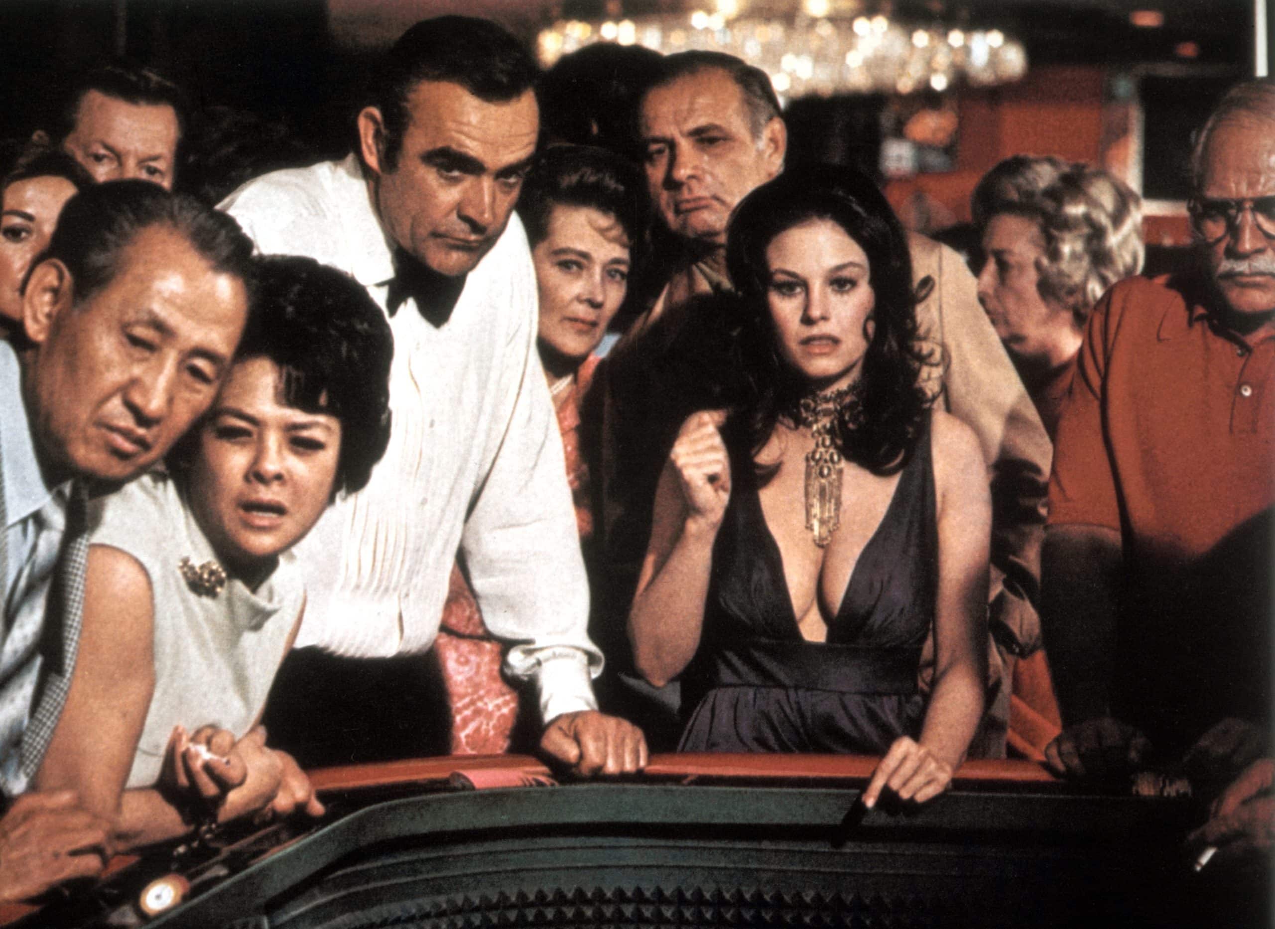 DIAMONDS ARE FOREVER, Sean Connery, Lana Wood, 1971