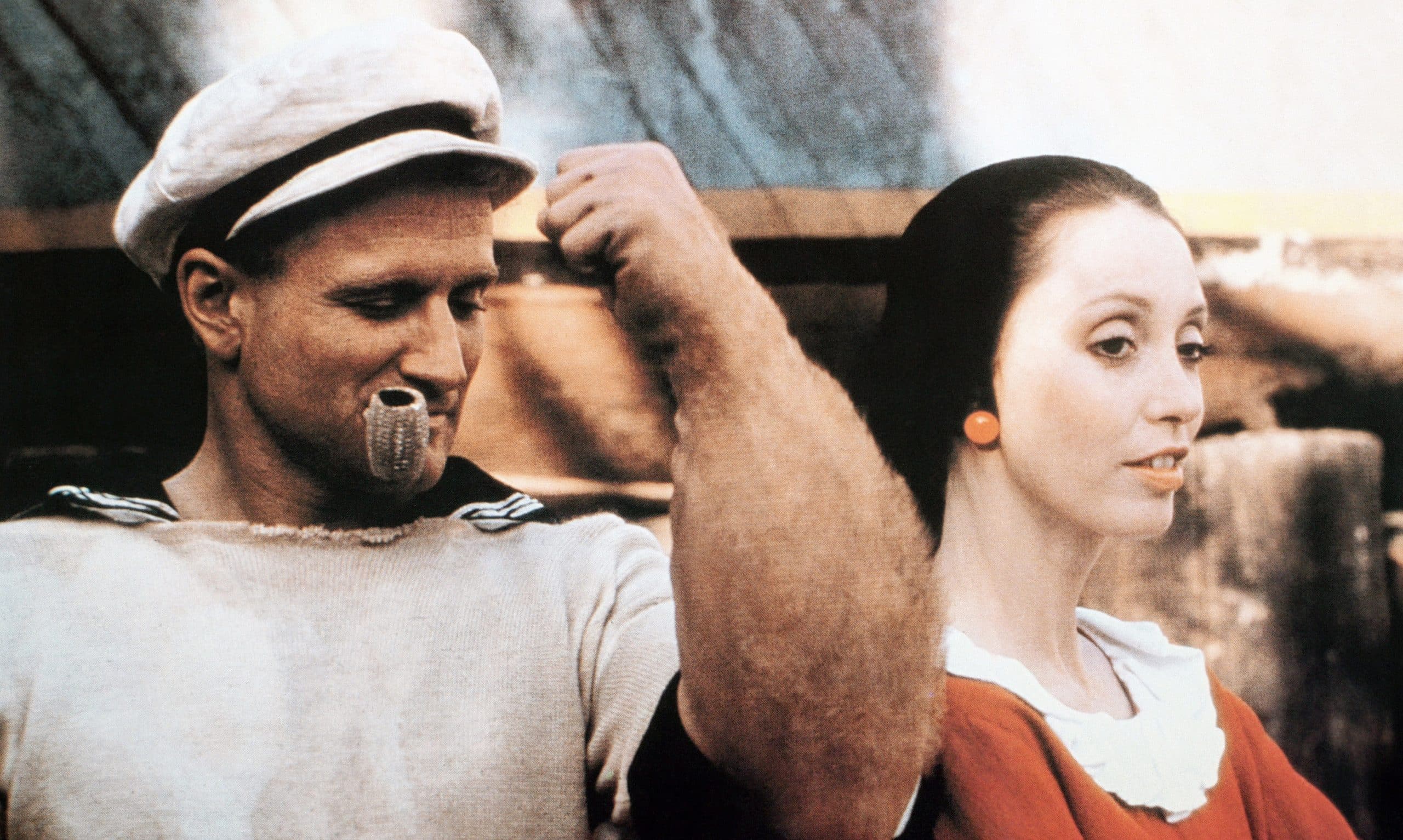 POPEYE, from left: Robin Williams, Shelley Duvall, 1980