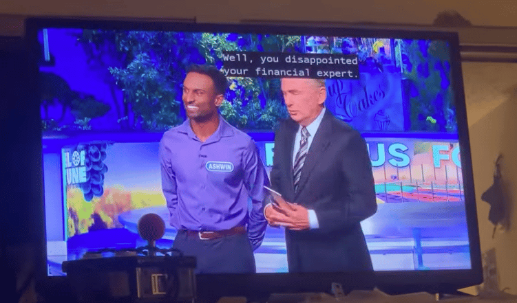 Pat Sajak makes a joke at Ashwin