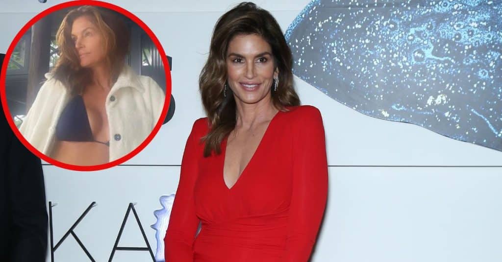 56 Year Old Cindy Crawford Is Breathtaking In Bedroom Lingerie Photo 0732