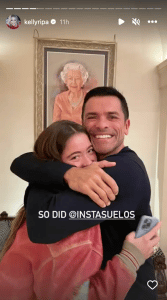 Dad Mark Consuelos also missed Lola while she's been away in London