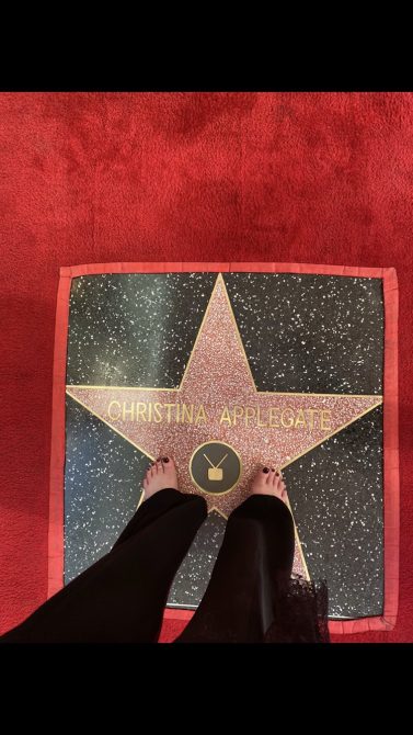 Christina Applegate barefoot walk of fame