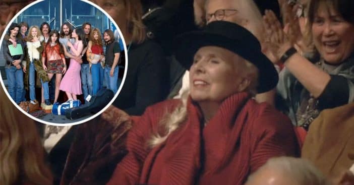 Joni Mitchell Attends Her Very First Broadway Show At 78