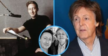 Julian Lennon and Paul McCartney have a sweet surprise meeting