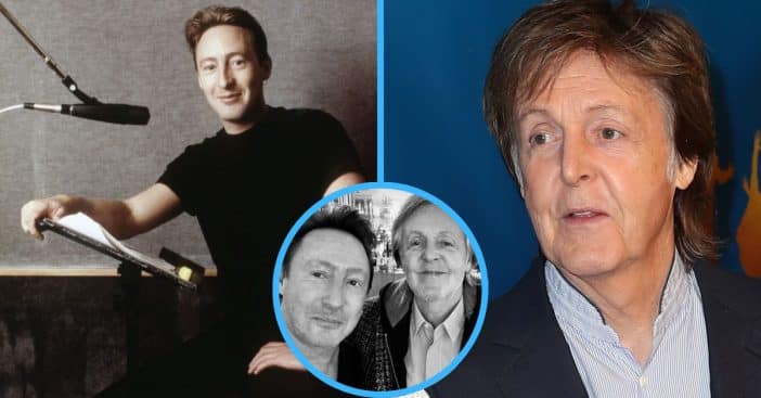 Julian Lennon and Paul McCartney have a sweet surprise meeting