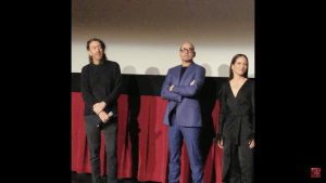 Robert Downey Jr. shows off his bald look at the AFI Fest