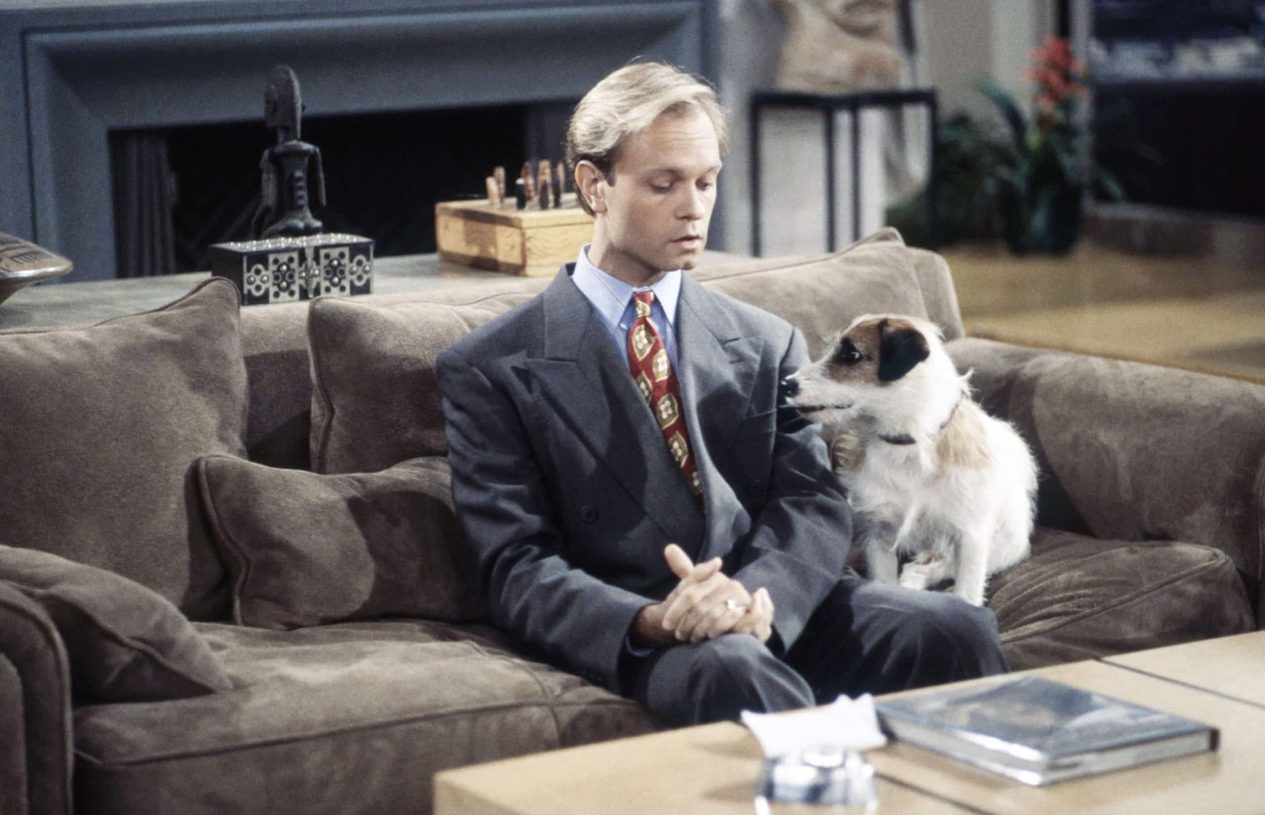 FRASIER, from left: David Hyde Pierce, Eddie the Dog, 1993-2004