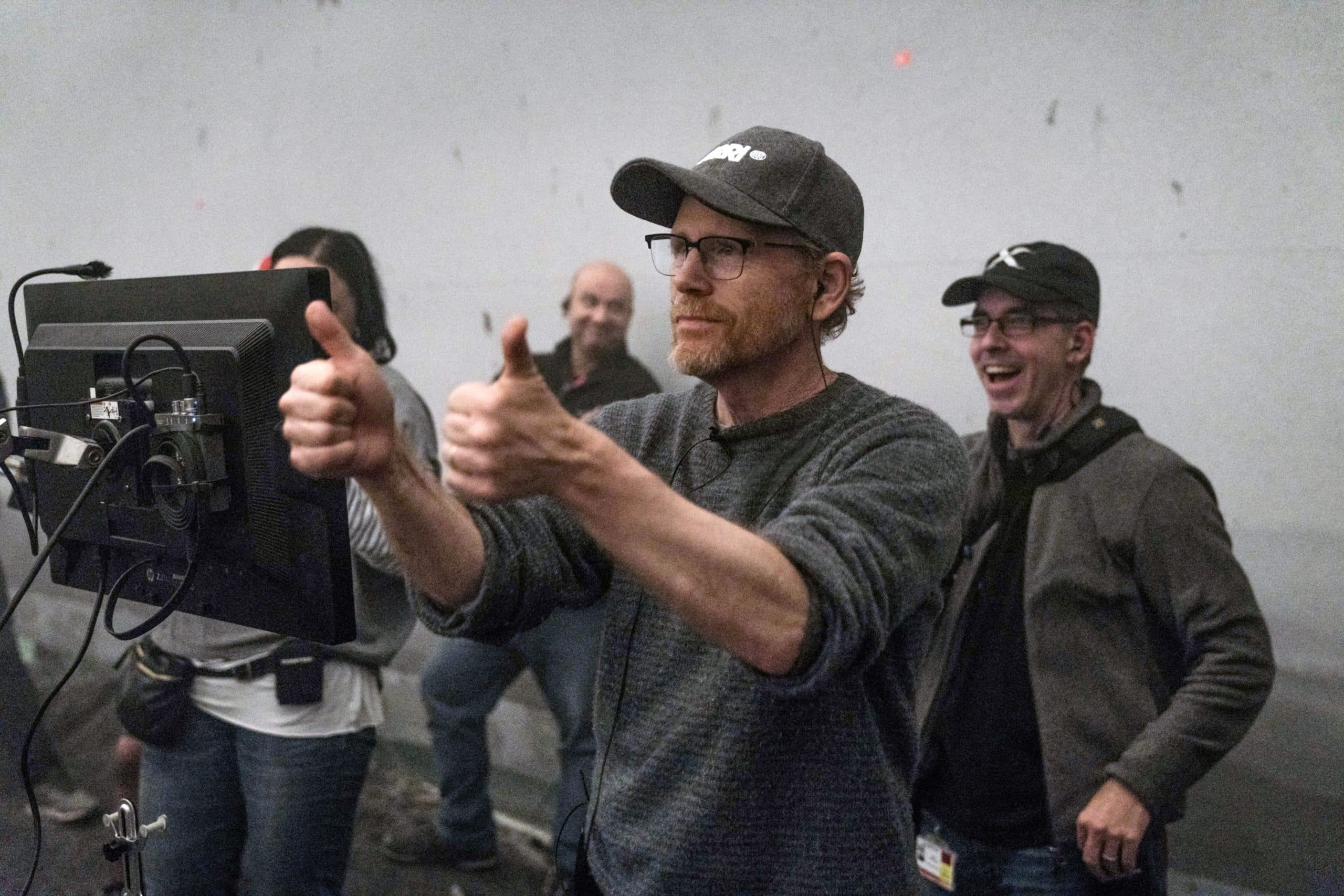 SOLO: A STAR WARS STORY, director Ron Howard, on set, 2018