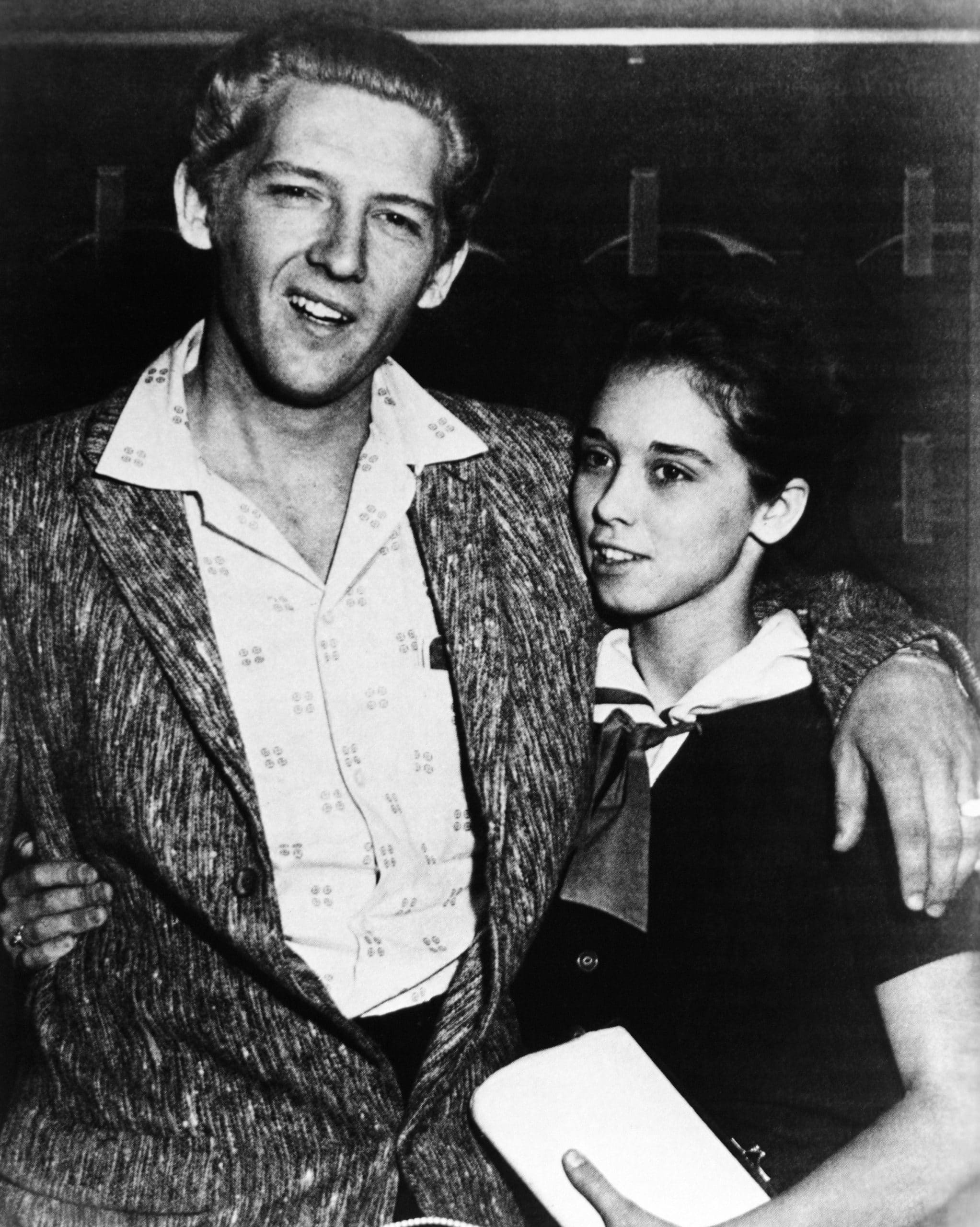 From left: Jerry Lee Lewis, Myra Gale Lewis, ca. 1957