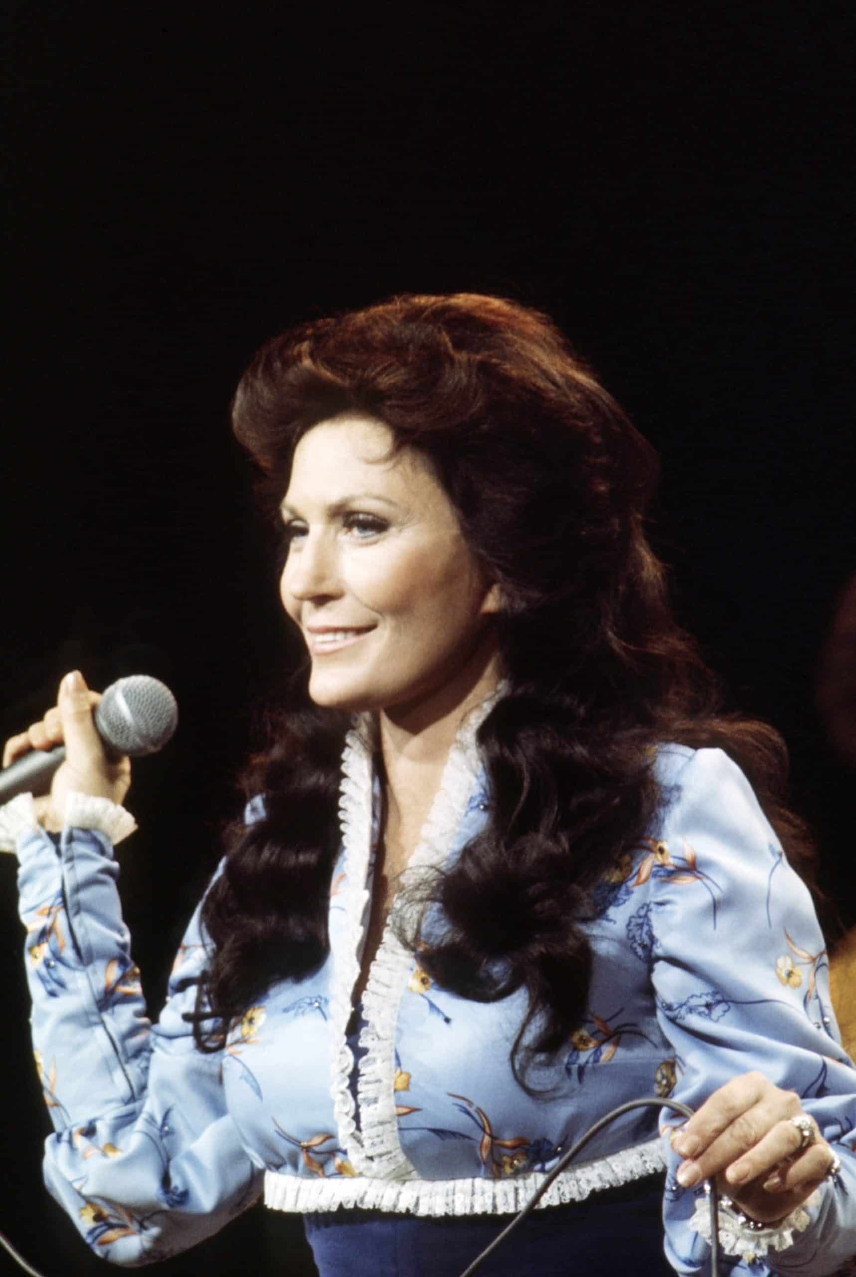 Loretta Lynn, singing, circa 1980s