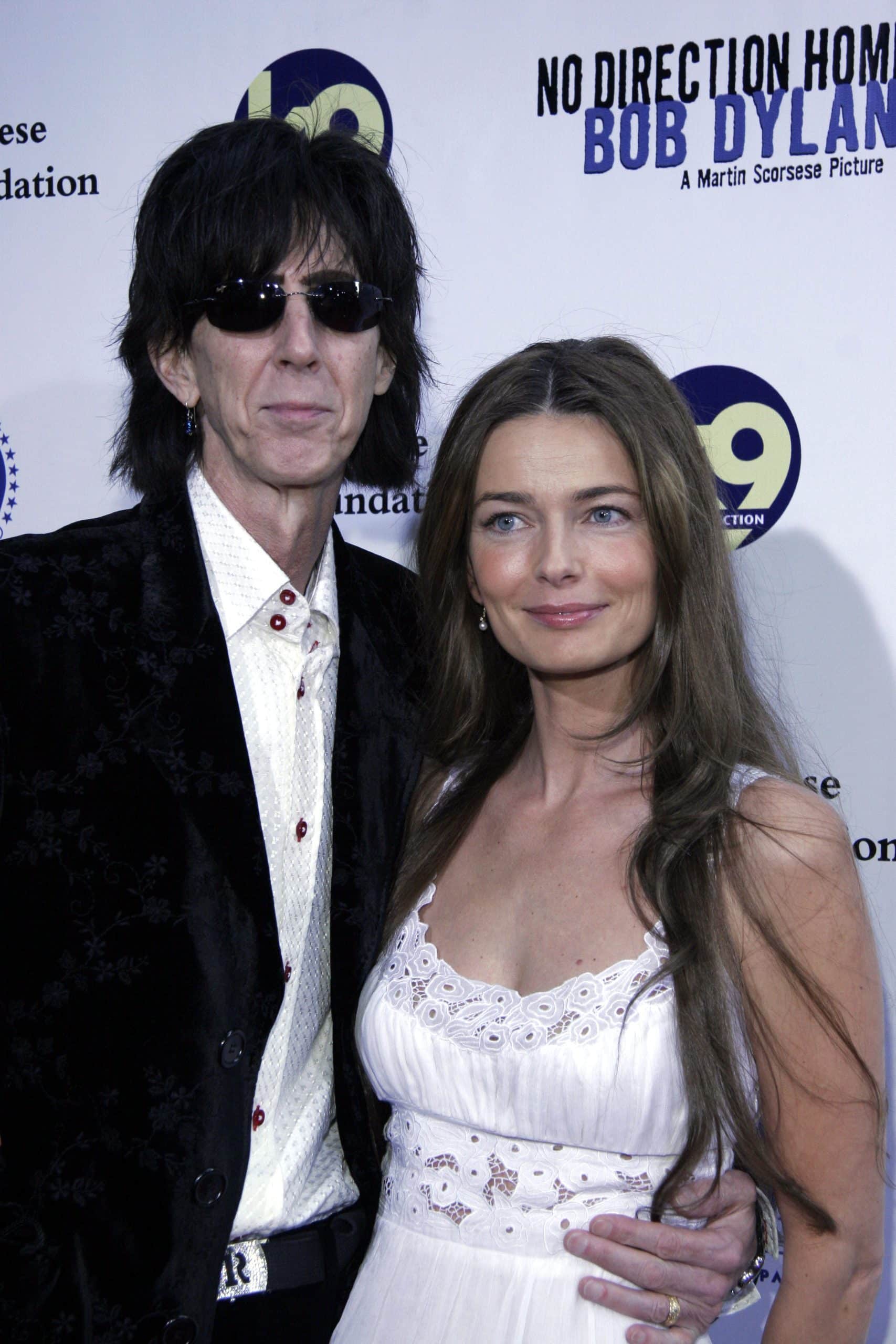 Singer Ric Ocasek and his wife actress Paulina Porizkova