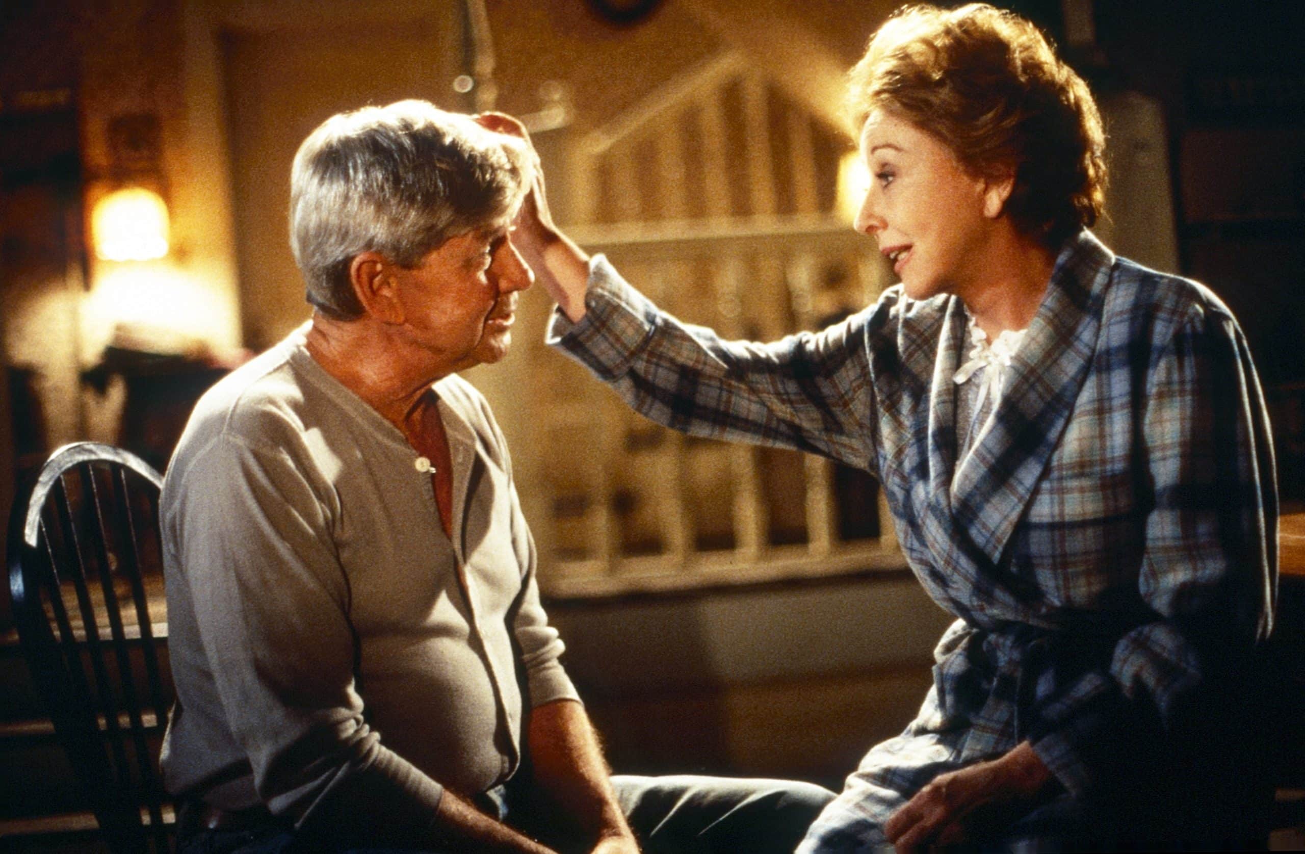 A WALTON THANKSGIVING REUNION, from left: Ralph Waite, Michael Learned, 1993