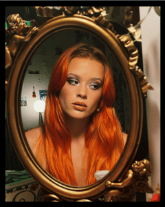 Ava Phillippe shows off her new orange hair to a bigger audience