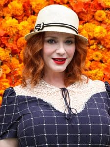 Christina Hendricks rocks a vintage and modern dress look