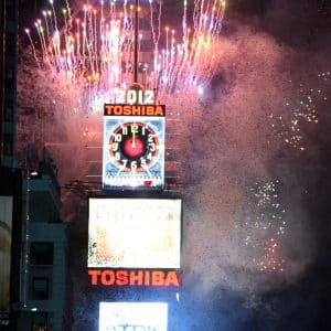 Countless people flocked to Time Square even before the New Year's Eve ball drop was conceived