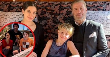 John Travolta is joined by his kids wishing everyone a Merry Christmas