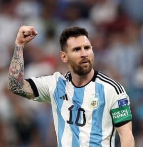 Lionel Messi, the objecct of Catherine Zeta-Jones's platonic affections