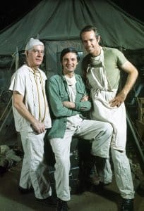 MASH, (aka M*A*S*H*), from left: Harry Morgan, Alan Alda, Mike Farrell