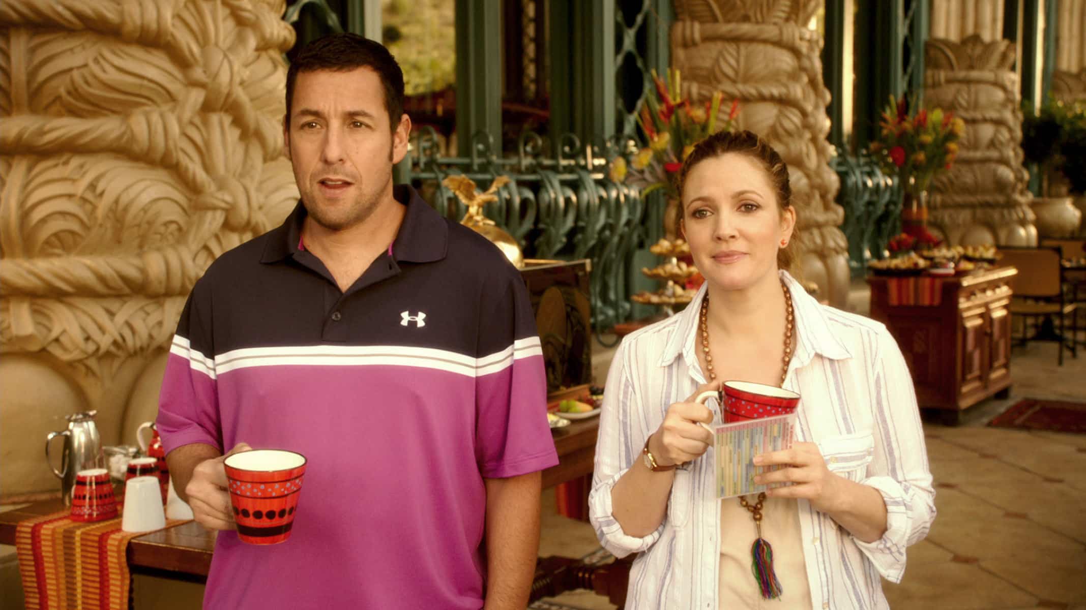 BLENDED, l-r: Adam Sandler, Drew Barrymore, 2014