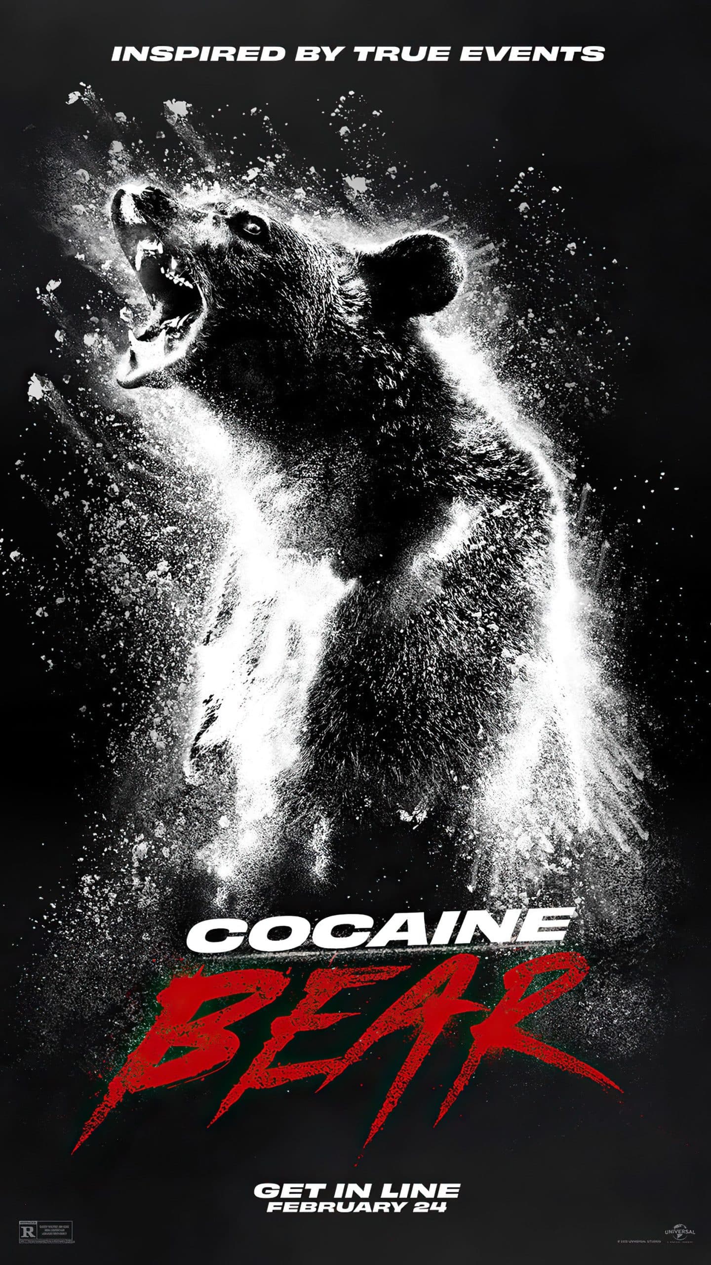 COCAINE BEAR, US advance poster, 2022