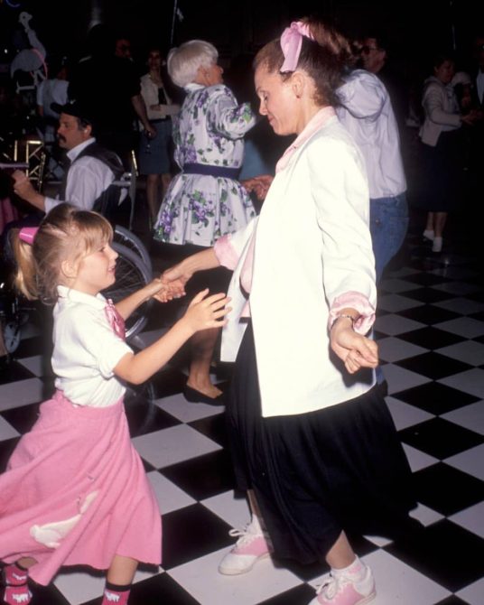 Valerie Harper and her daughter