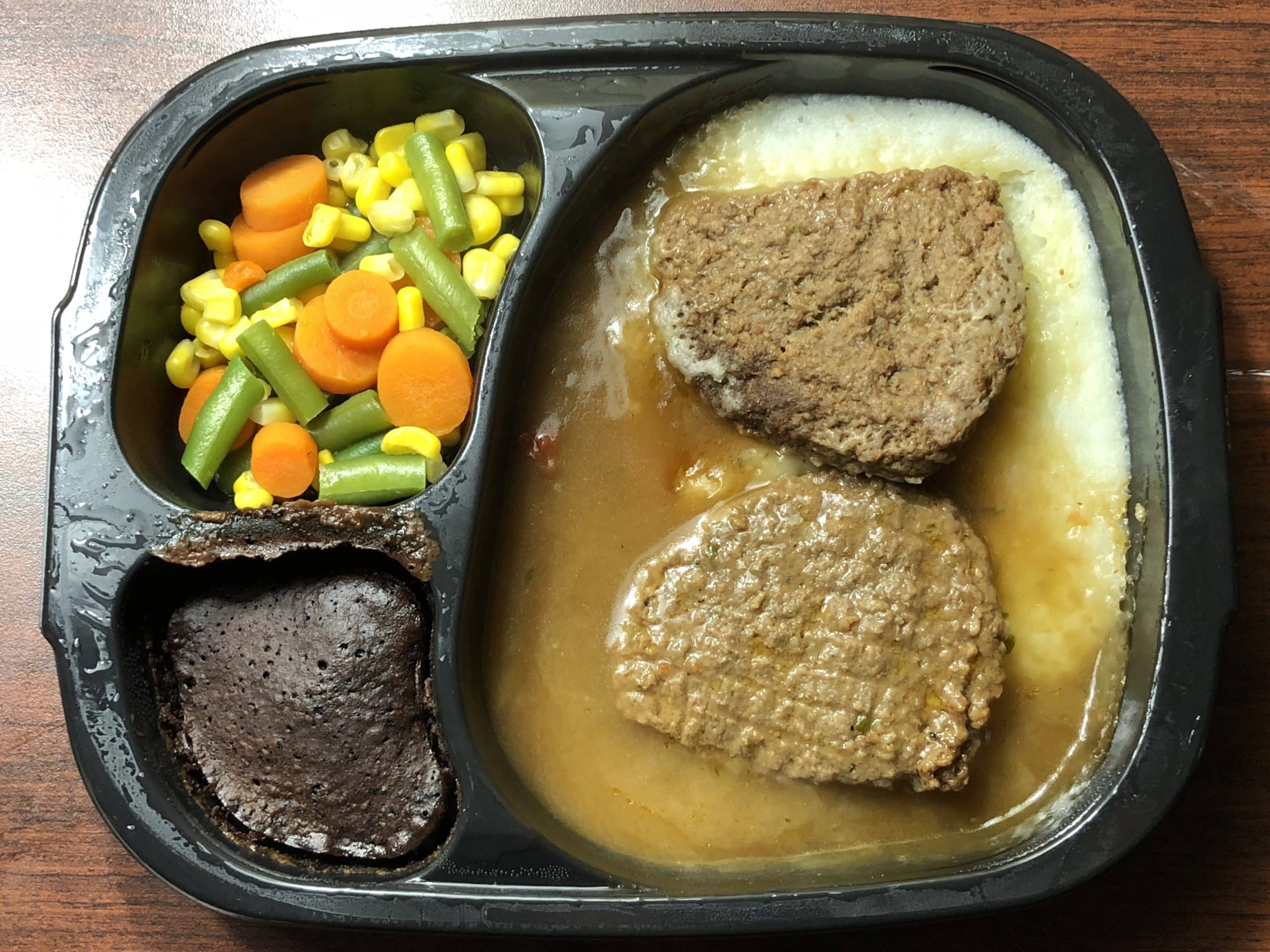 Meat loaf and mashed potatoes meal