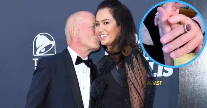 Bruce Willis and Emma Heming show their affectionate sides