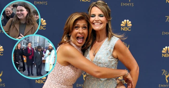 Hoda Kotb and Savannah Guthrie pull out all the stops to celebrate a colleague