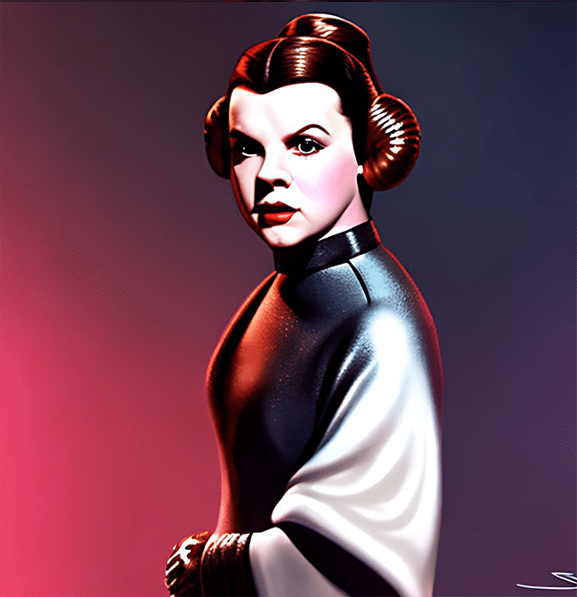 Judy Garland as Princess Leia
