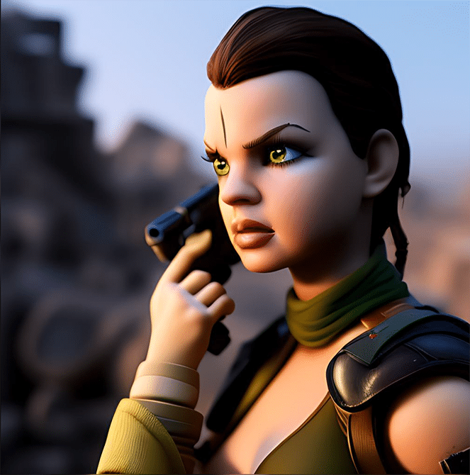 Judy Garland as Lara Croft: Tomb Raider