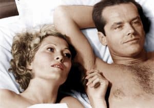 CHINATOWN, from left, Faye Dunaway, Jack Nicholson