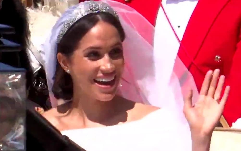 meghan markle at wedding to prince harry