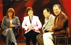 ENTERTAINMENT TONIGHT PRESENTS: LAVERNE AND SHIRLEY TOGETHER AGAIN, from left: Penny Marshall, Cindy Williams, David L. Lander, Michael McKean