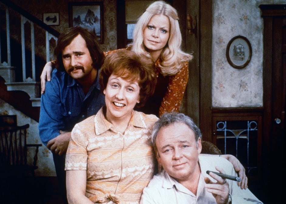 Rob Reiner and the Cast of All in the Family