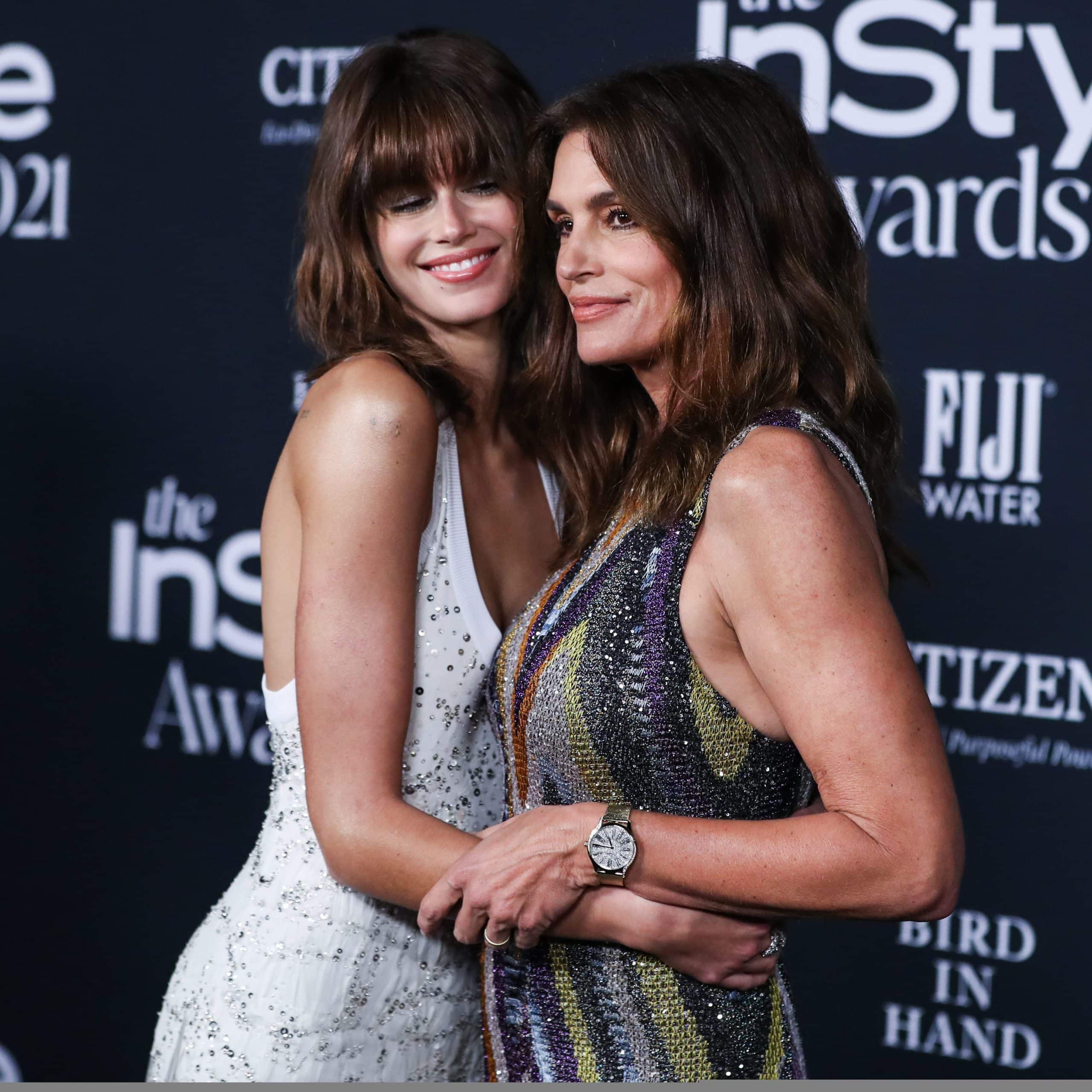 Model Kaia Gerber and mother/model Cindy Crawford