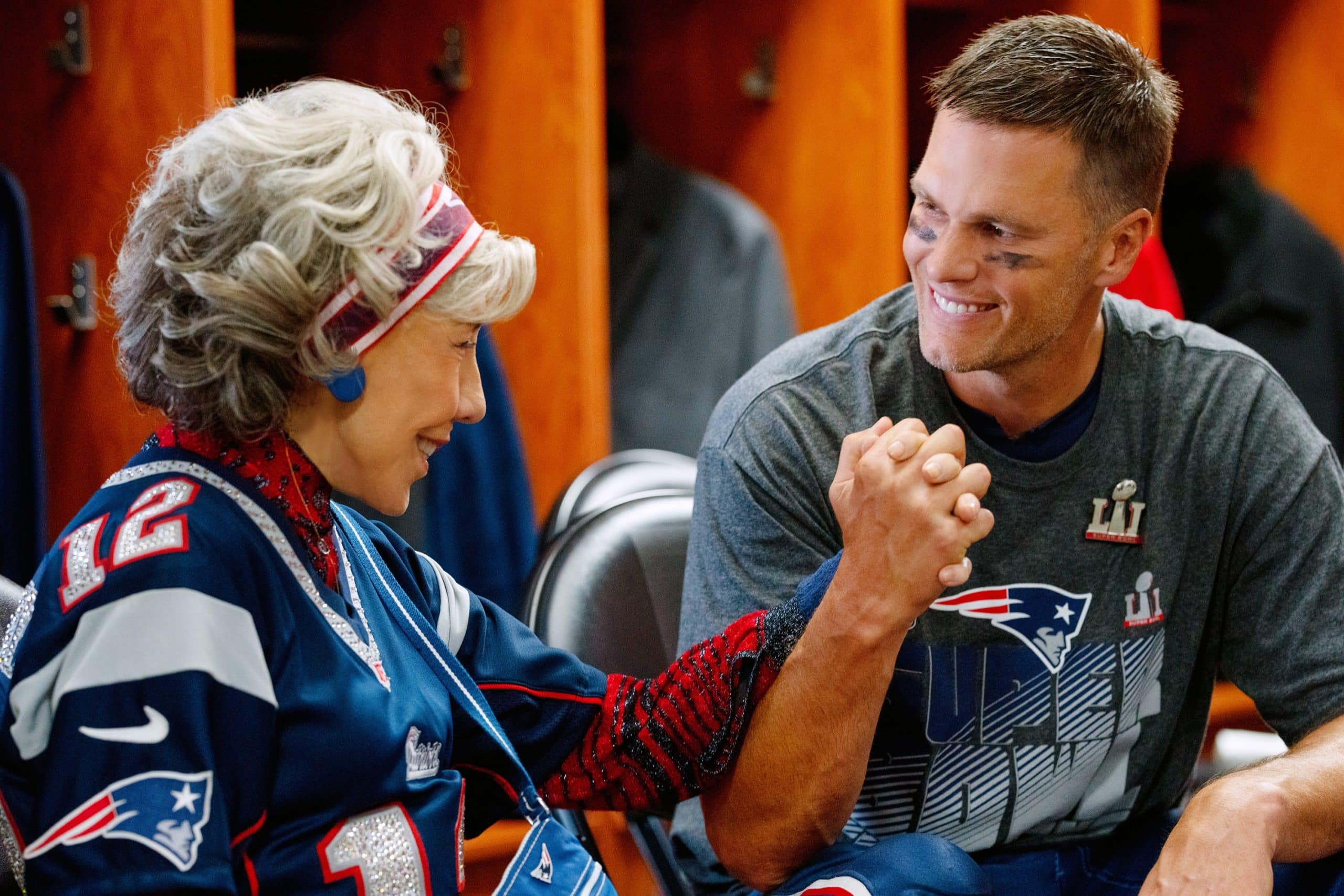 80 FOR BRADY, from left: Lily Tomlin, Tom Brady, 2023