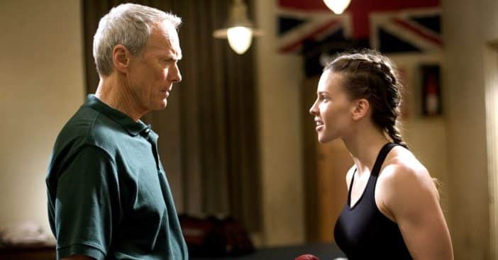 Clint Eastwood and Hilary Swank