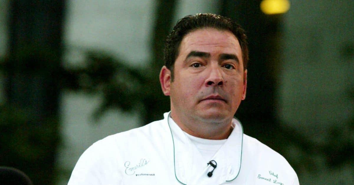Chef Emeril Lagasse smiling at an event