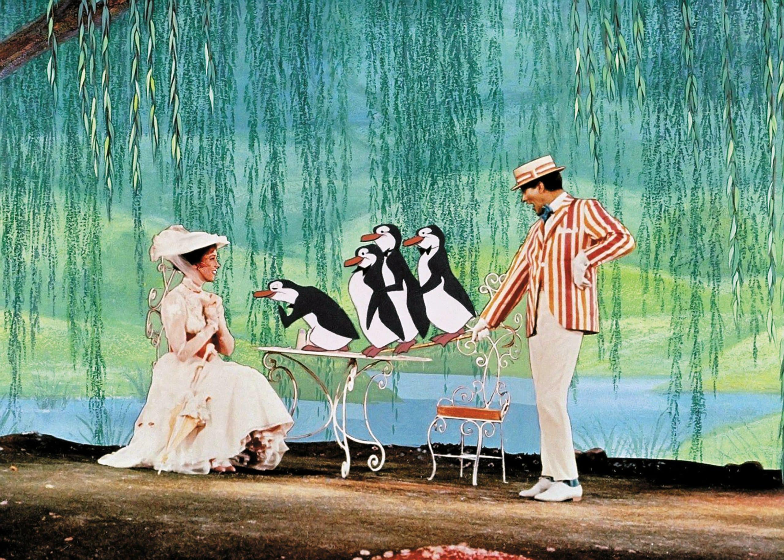 MARY POPPINS, Julie Andrews, Dick Van Dyke, 1964